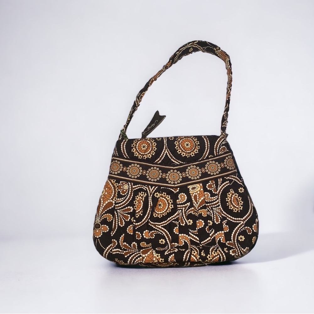 NWT Vera Bradley Caffe Latte paisley print Hannah mini handbag